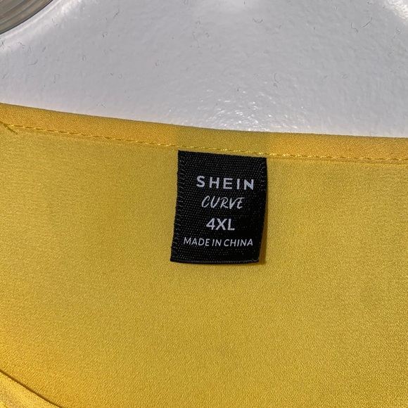 Shein Curve Yellow summer top - Picture 2 of 2